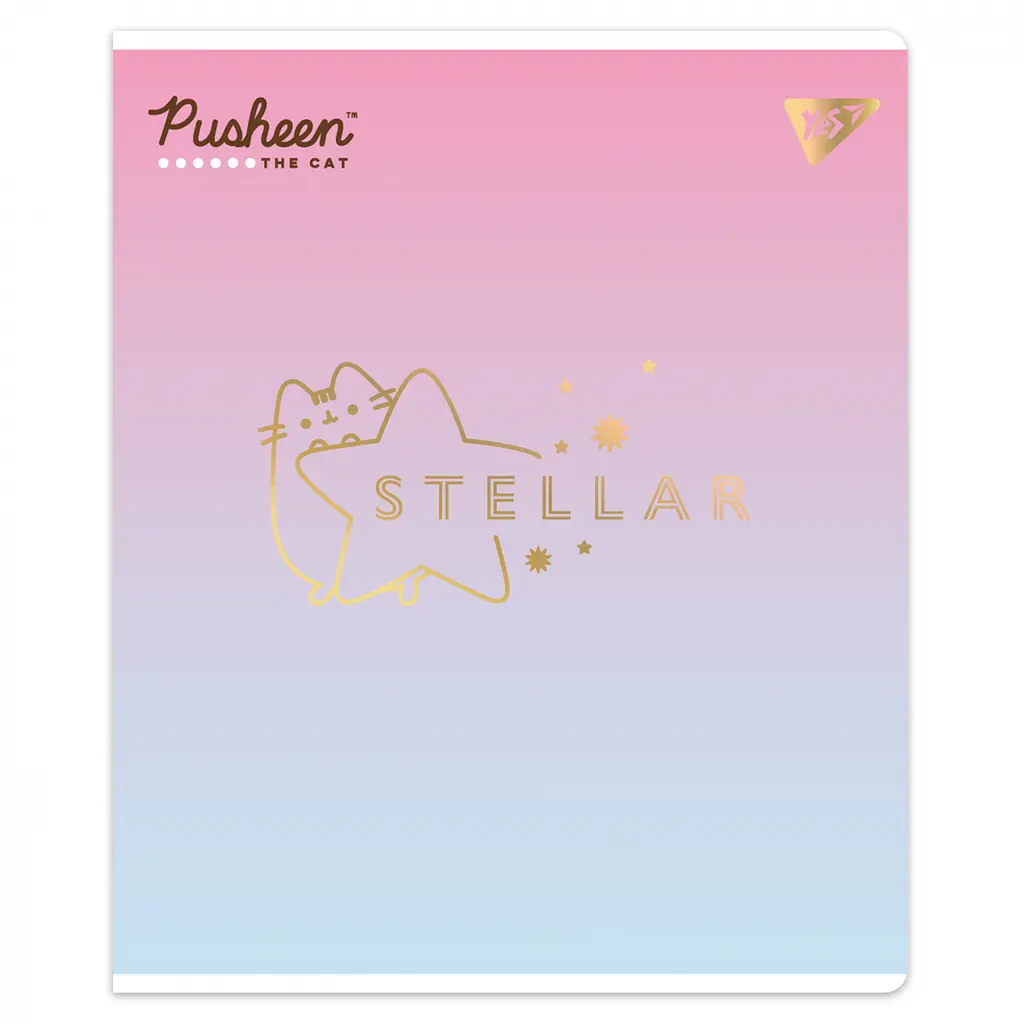 Набор тетрадей для записей А5 Yes Goldstar Pusheen 12 листов в клетку 10 шт. (767493) - фото 4