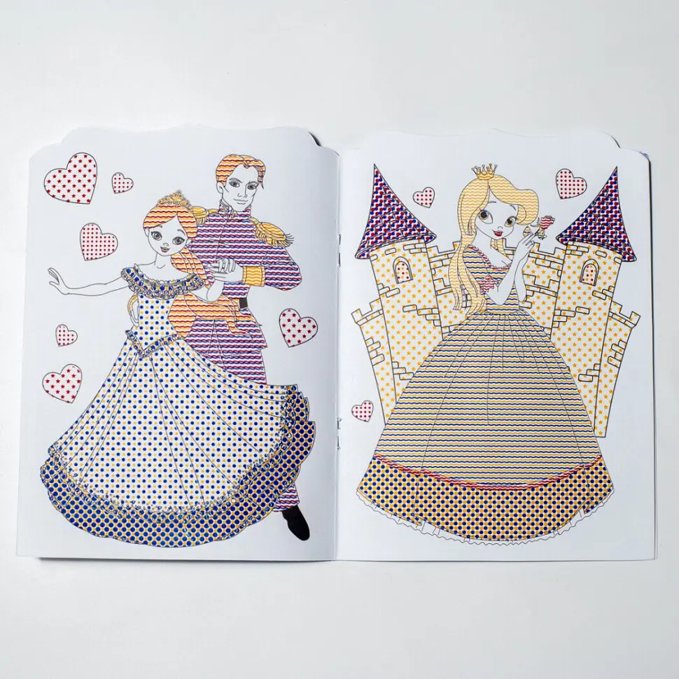 Водная раскраска "Принцессы" Ранок 10171025, 8 страниц, 22 наклейки - фото 8