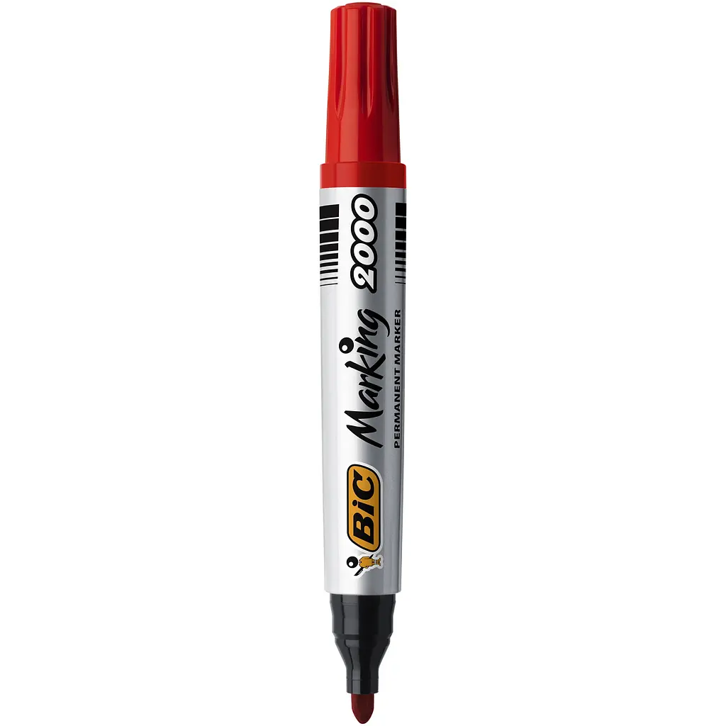 Маркер перманентний BIC Marking 2000 ECOlutions червоний (8209133) - фото 2