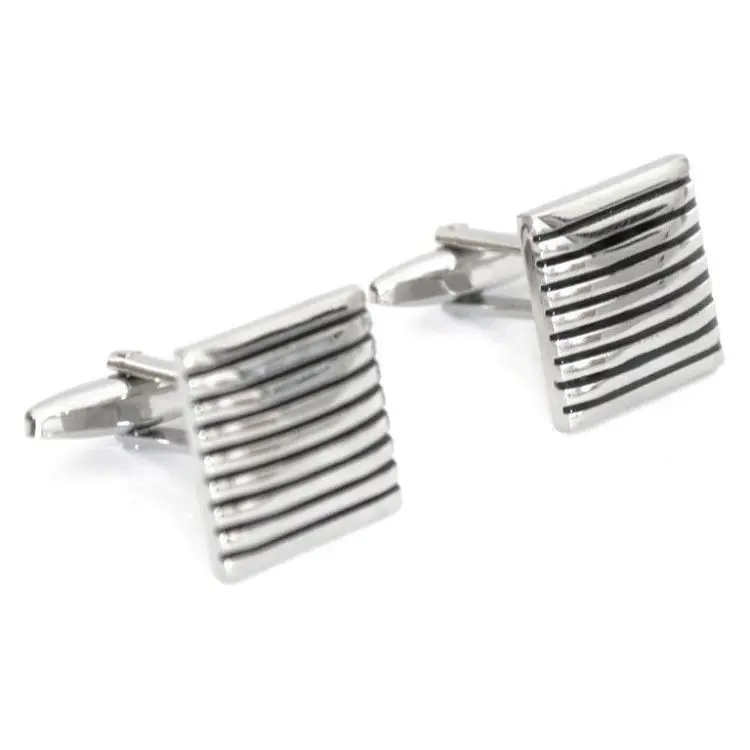 Запонки з чорними смужками Handmade acs0005872 - фото 3