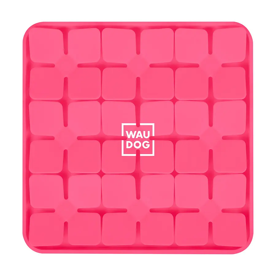 Коврик для поиска корма Waudog Silicone 205х205х17 мм розовый - фото 3