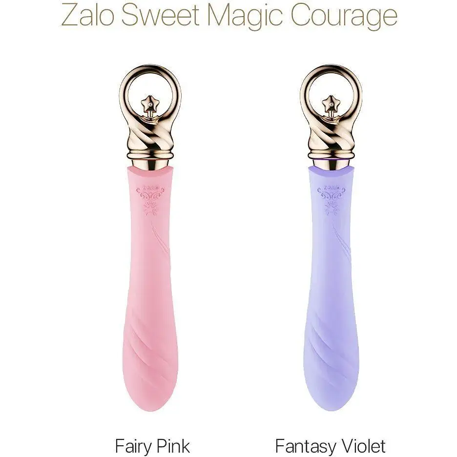 Вибратор для точки G с подогревом Zalo Sweet Magic Courage Fairy Pink - фото 8