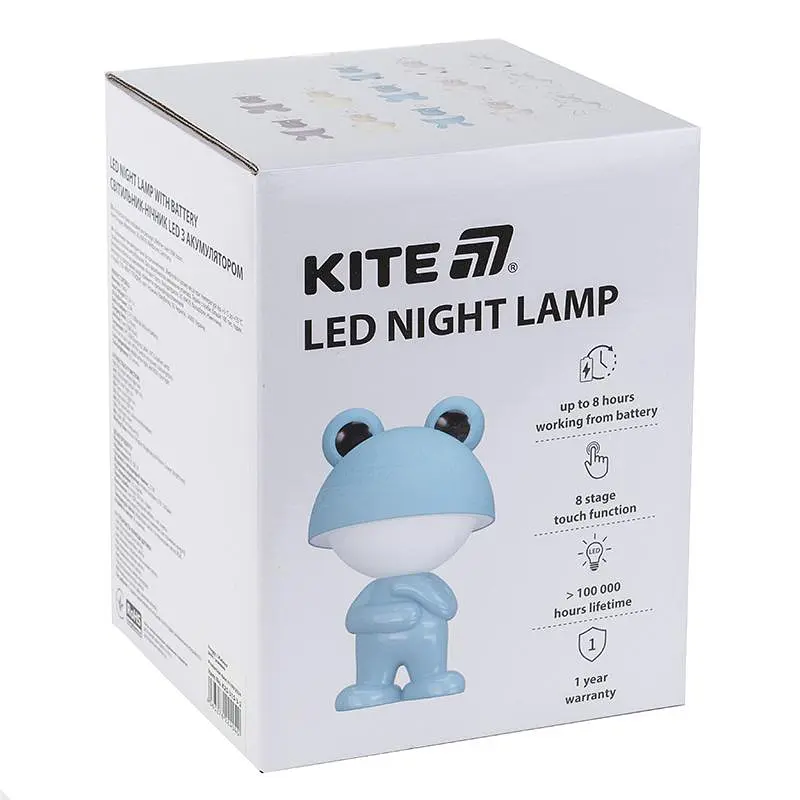 Світильник-нічник Kite LED з акумулятором Dreamy Froggy блакитний (K25-315-3-3) - фото 5