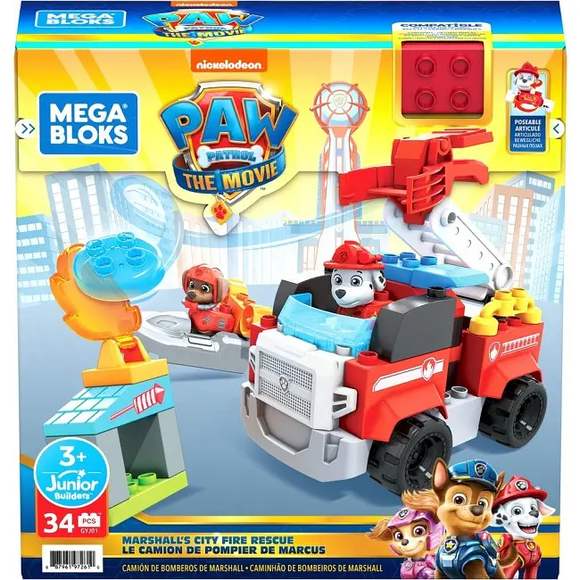 Набор Mega Bloks Щенячий патруль Пожарная машина Маршала и фигурки (GYJ01) - фото 5
