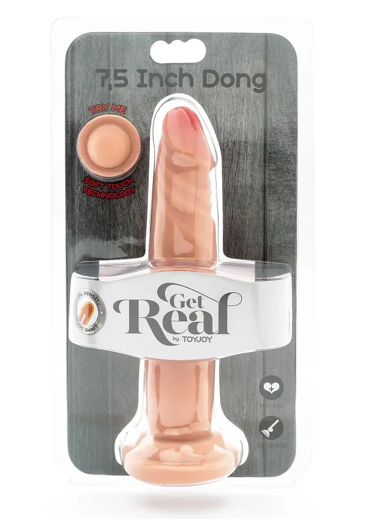 Фалоімітатор ToyJoy Dual Density Dong 7.5 inch, 19 см (тілесний) - фото 3