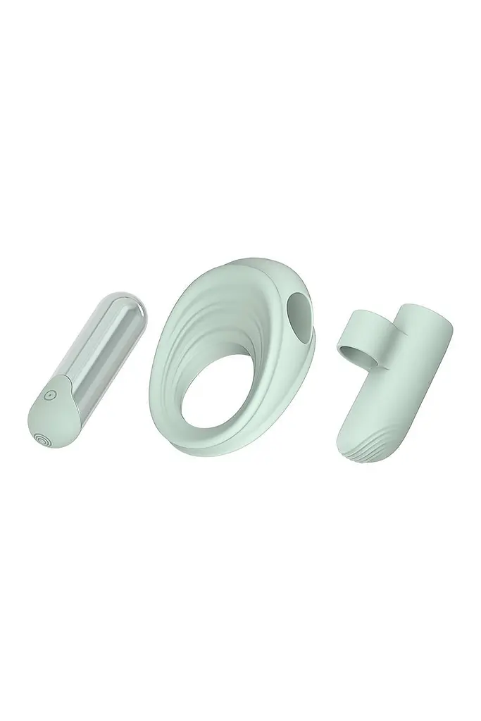 Набір секс іграшок Dreamtoys Glam 3-in-1 Play Kit 3 шт. бірюзовий - фото 2