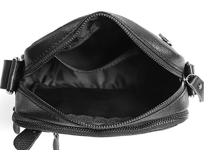 Чоловіча шкіряна сумка через плече маленька Tiding Bag A25-223A - фото 3