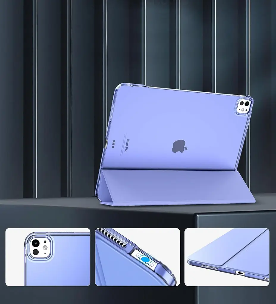 Чохол-книжка BeCover Tri Fold Hard для Apple iPad Pro 13" M4 2024 Purple (711733) - фото 2