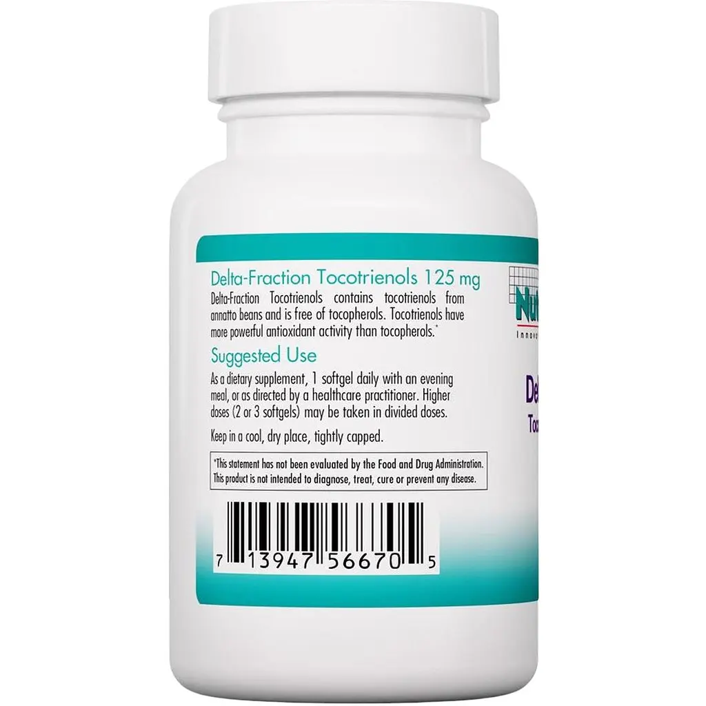 Дельта-фракція токотріенол Nutricology Delta-Fraction Tocotrienols 125 мг 90 капсул (ARG-56670) - фото 3