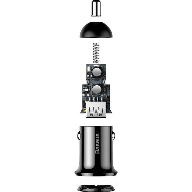 Автомобильное зарядное устройство для Baseus Grain Pro 4.8A 2 USB (CCALLP-01) - фото 5