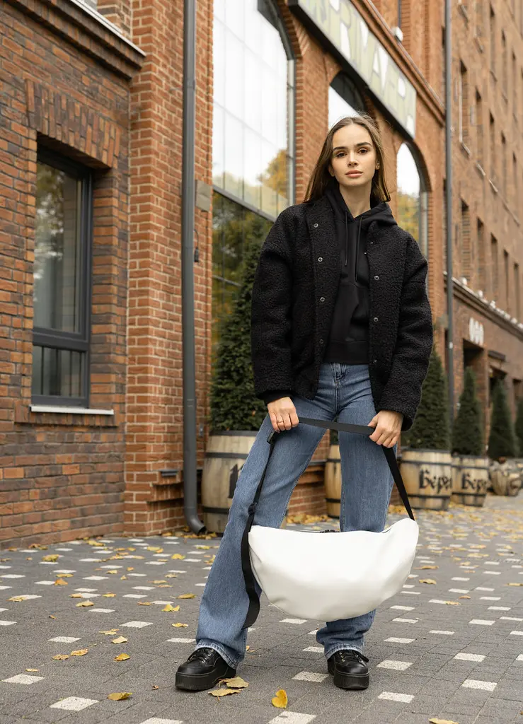 Сумка жіноча Sambag HOBO BAG-GLOVE Біла 25 х 58 х 4 см (53400008) - фото 6