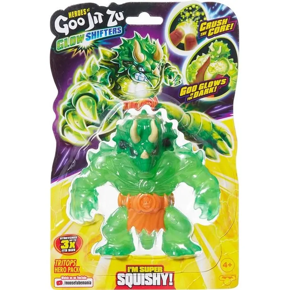 Іграшка-антистрес Goo Jit Zu Glow shifters Трицераптор (123017) - фото 3