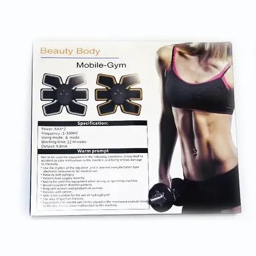 Міостимулятор Body mobile gym W-27 тренажер для м'язів Black (kz112-hbr) - фото 4