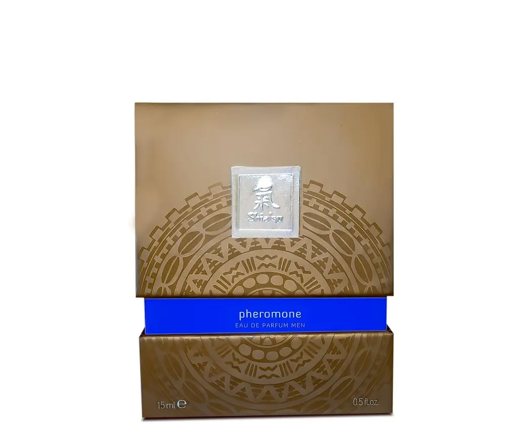 Духи с феромонами мужские Shiatsu Pheromone Fragrance men darkblue 15 ml - фото 5