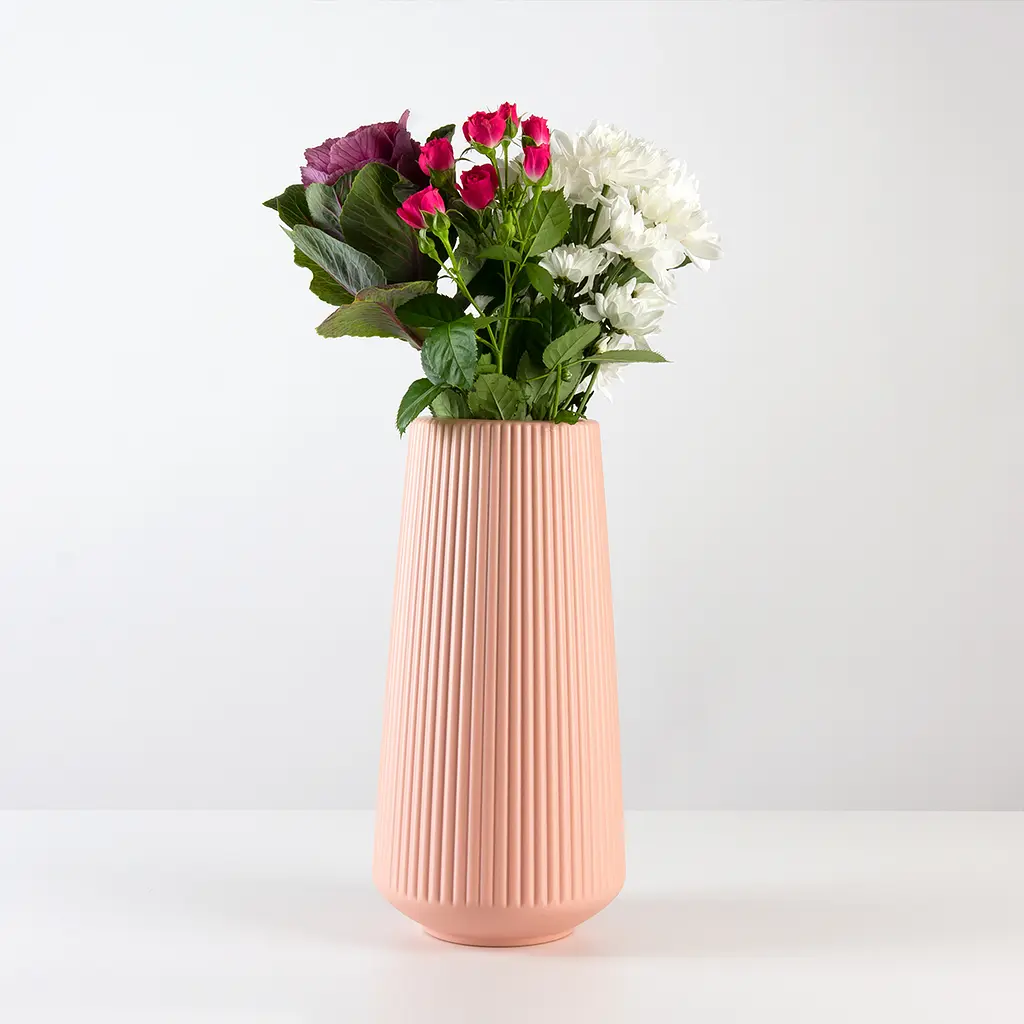 Ваза декоративна МВМ My Home, 30 см, рожева (DH-FLOWERS-03 PINK) - фото 4