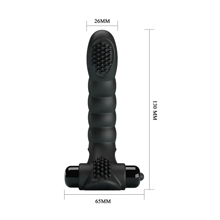 Насадка на палець - Pretty Love Alexander Finger Vibrator Black - фото 4