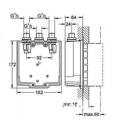 Прихована частина Grohe Eurosmart Cosmopolitan 36322000 - фото 2