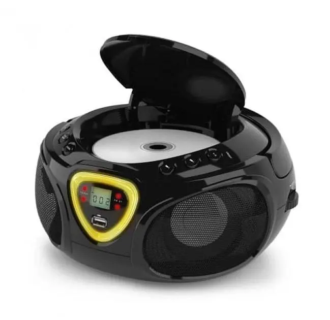 Музыкальный бумбокс Auna Roadie CD Boombox FM Radio Light Show (10029814) - фото 8