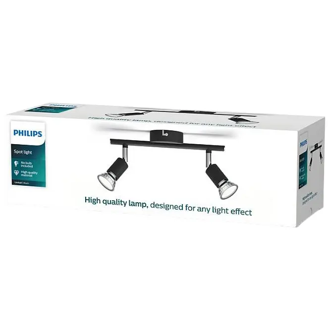 Светильник Philips Limbali bar/tube black 2x50W 230V потолочный/настенный акцентного освещения (929003253201) - фото 2