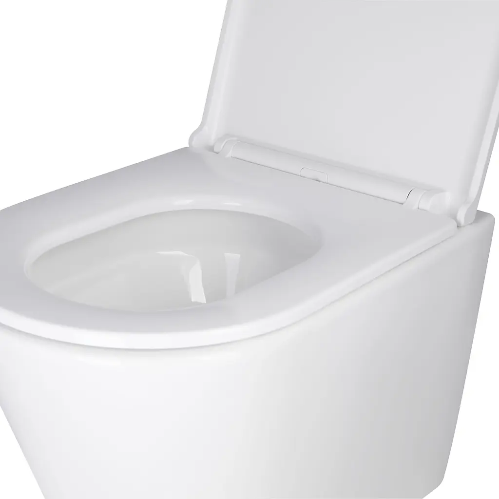 Унитаз подвесной Qtap Scorpio безободковый Ultra Quiet с сиденьем Soft-close QT1433053EUQW, Белый - фото 5