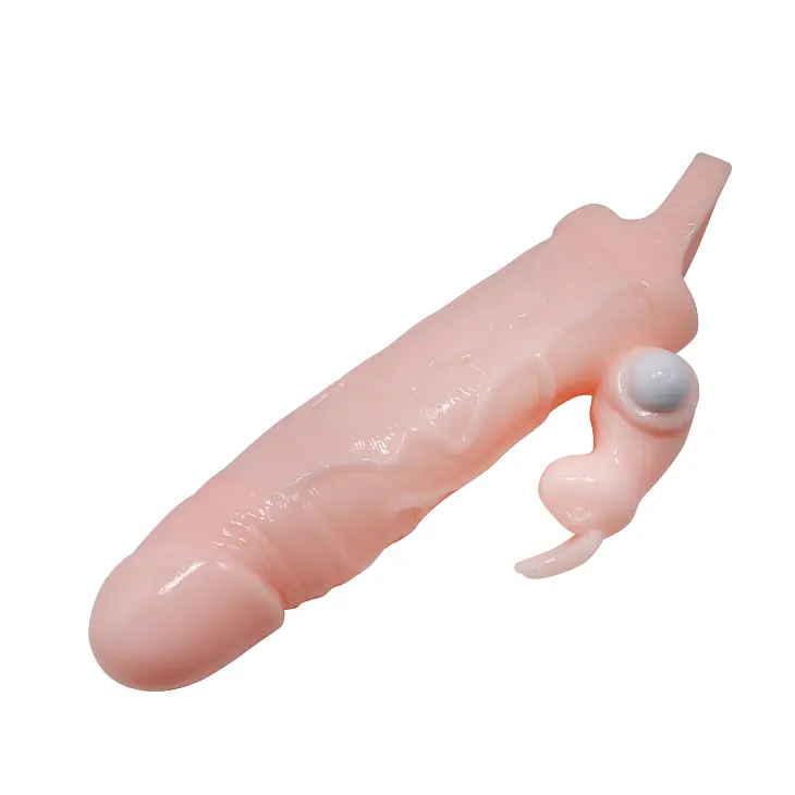 Насадка на член - Brave Man Vibrating Penis Sleeve 5,91" Flesh - фото 5