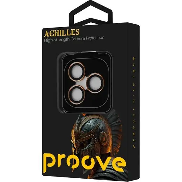 Захисне скло на камеру Proove Achilles для Apple iPhone 17 Pro/17 Pro Max Orange (CPPAIP17PM30) [156970] - фото 2