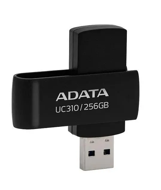 Флешка A-DATA USB 3.2 UC310 256Gb чорна - фото 2