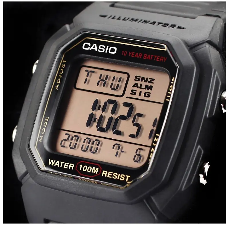 Часы мужские кварцево-электронные спортивные стильные оригинал Casio W-800HG-9AVEF (модуль №3240, 3092) - фото 2