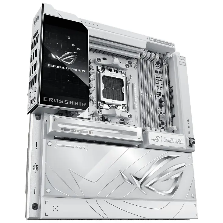 ASUS Материнська плата ROG CROSSHAIR X870E GLACIAL sAM5 X870E 4xDDR5 M.2 USB Type-C Wi-Fi BT E-ATX білий - фото 7