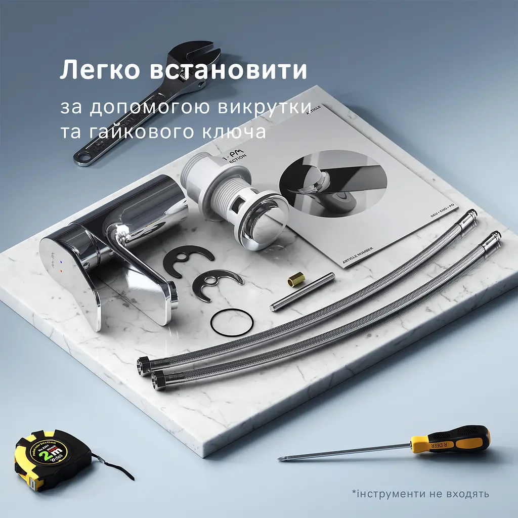 Смеситель для умывальника Am.Pm X-Joy F85A02100 Хром - фото 7