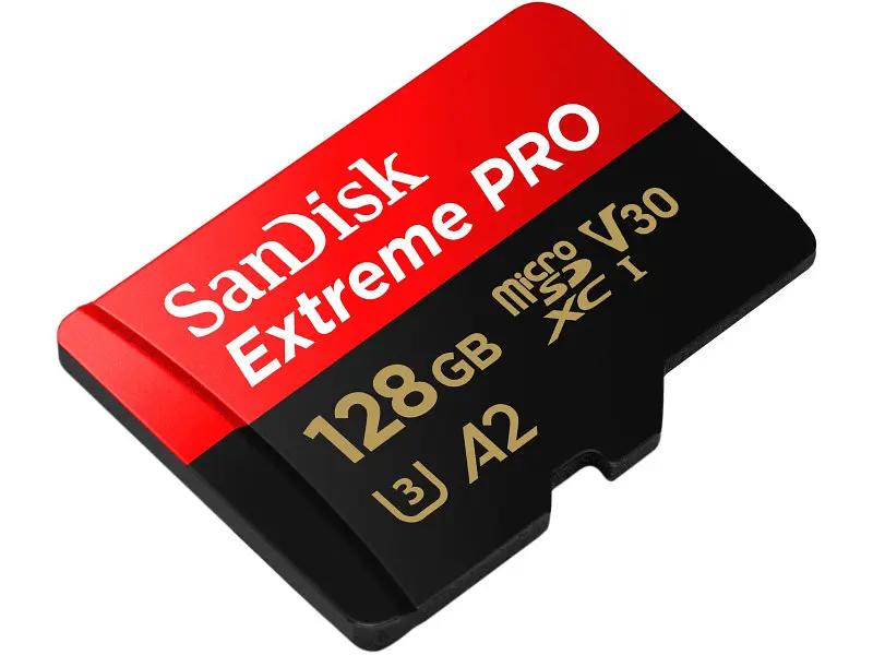 Карта пам'яті SanDisk Extreme Pro microSDXC UHS-I U3 + SD Adapter 128 GB (SDSQXCD-128G-GN6MA) - фото 4
