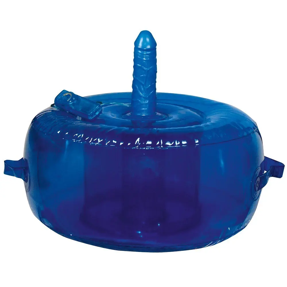 Orion Sit Love Vibrating Chair - Надувний пуф з вібратором, 16х4 см (синій)