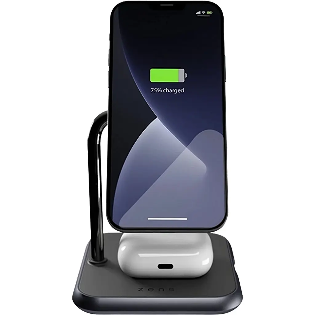 Бездротовий зарядний пристрій Zens Magnetic Aluminium Wireless Charger Black (ZEDC19B/00) - фото 4