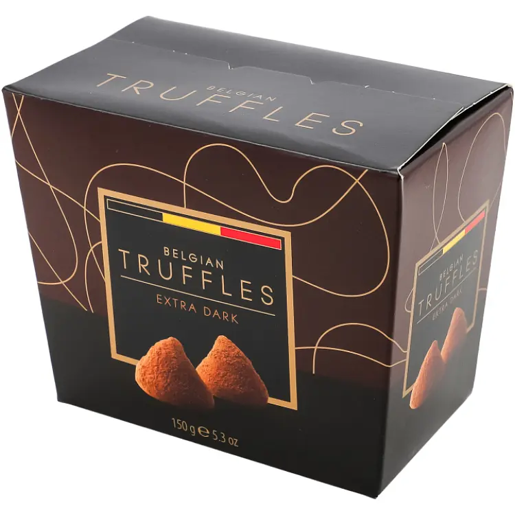 Цукерки трюфелі Belgian Truffles Chocolates Extra Dark з какао-порошком 150 г - фото 2