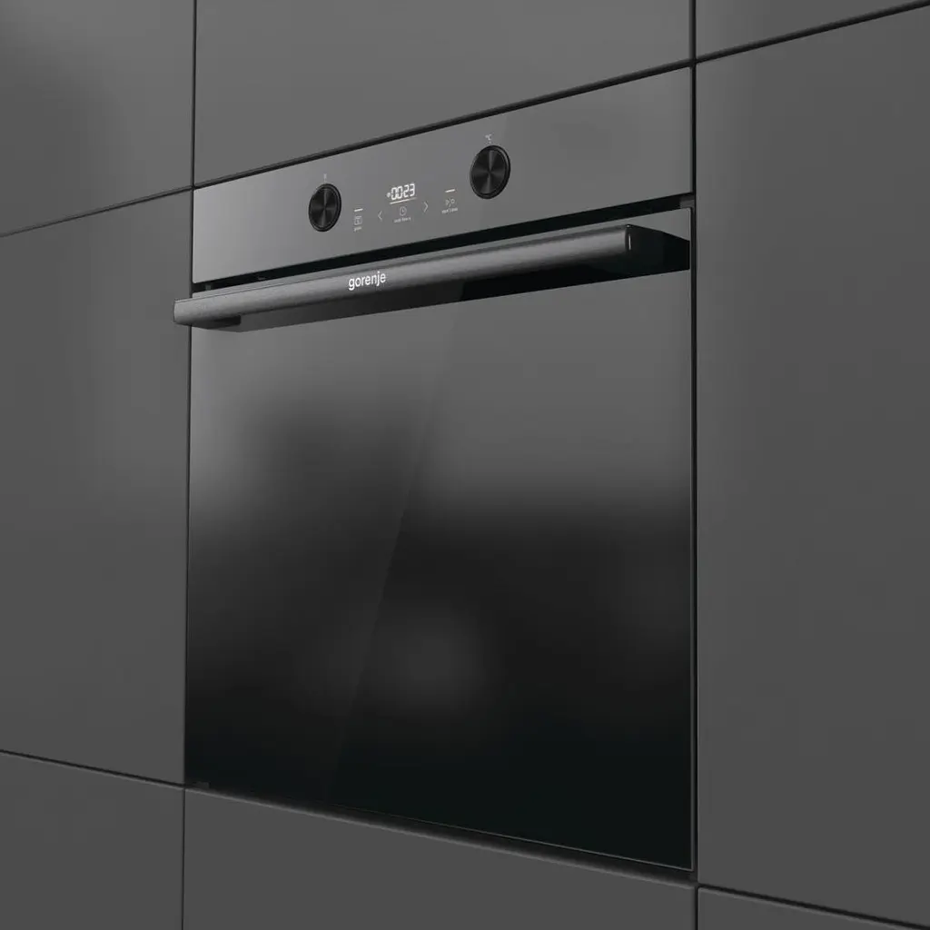 Духова шафа електрична Gorenje 77 л A+ пара дисплей піроліз чорний - фото 8