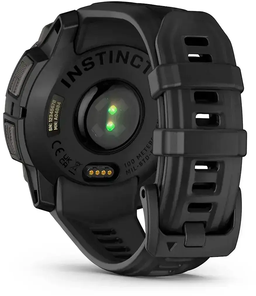 Смарт-часы Garmin Instinct 3 45mm AMOLED Black with Black Silicone Band (010-02936-40) - фото 4