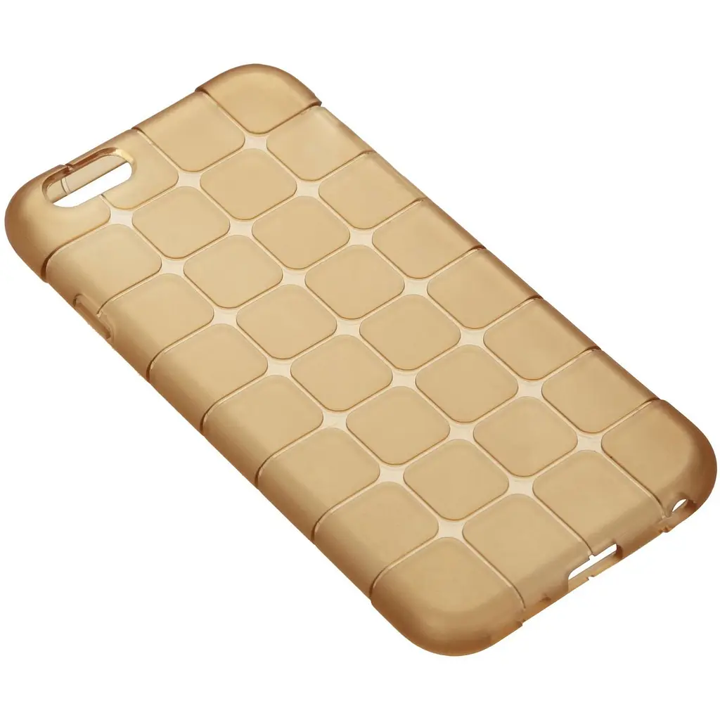 Чохол-накладка Toto TPU case square iPhone 6/6s Gold - фото 2