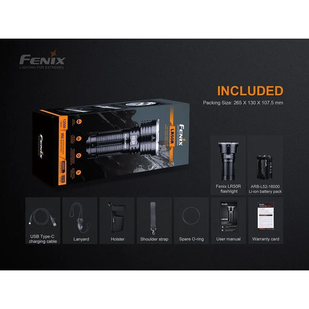 Ліхтарик Fenix LR50R (LR50RXBK) [140079] - фото 7