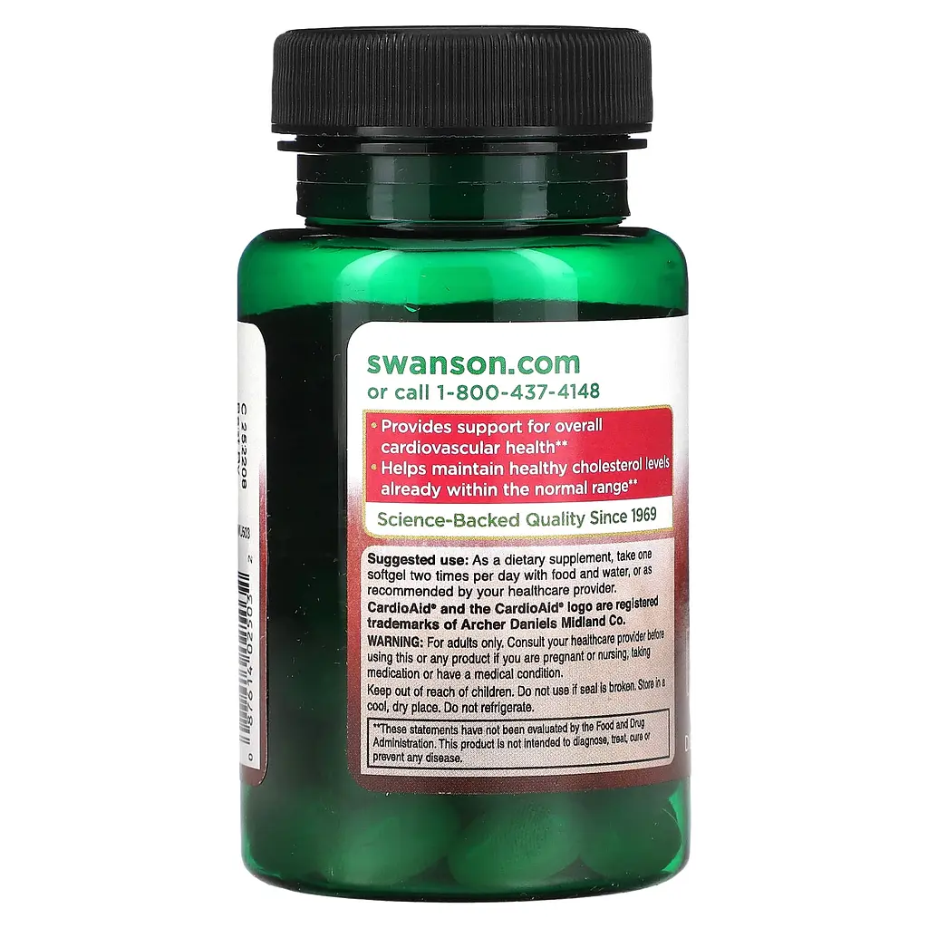 Натуральна добавка Swanson Maximum Strength Plant Sterols 60 гелевих капсул - фото 3