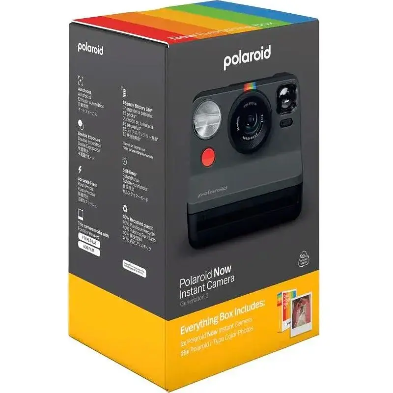 Фотокамера моментального друку Polaroid Now Gen 2 E-box Black [99820] - фото 7