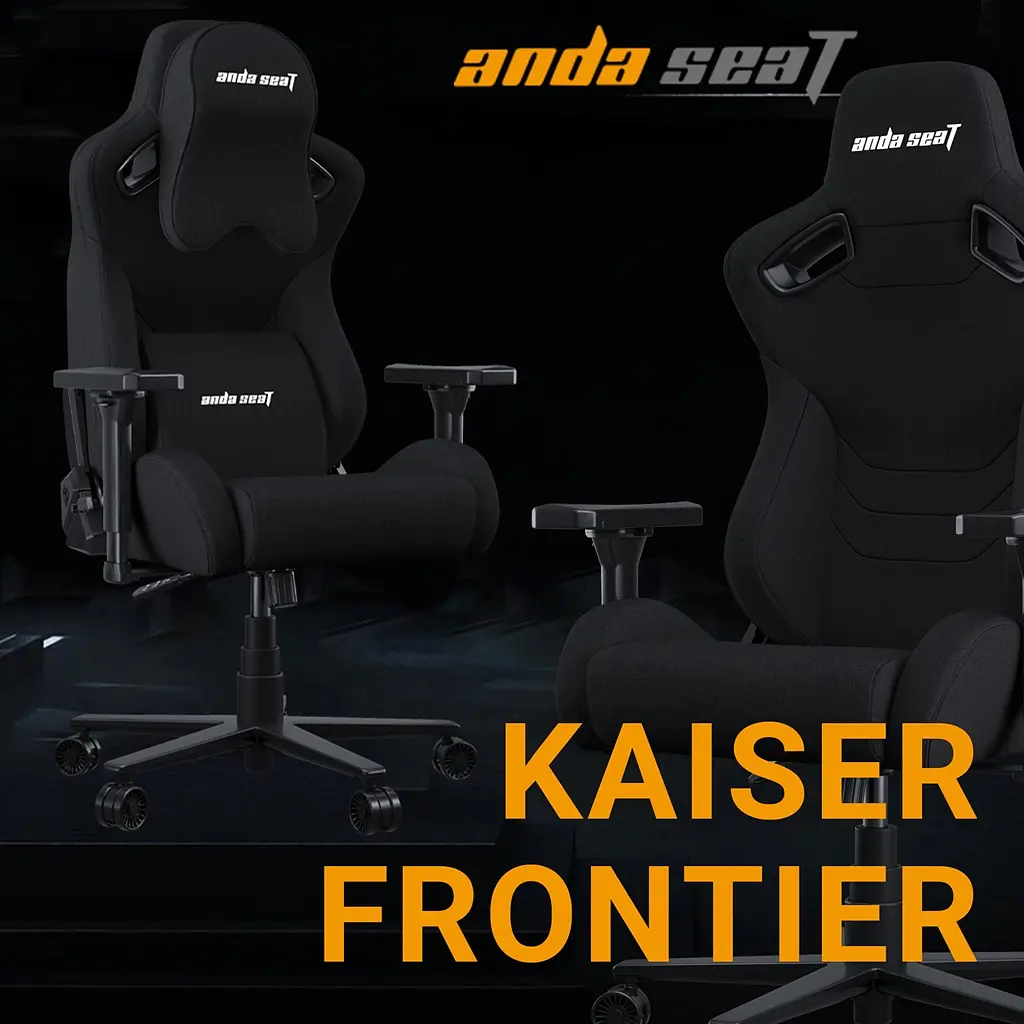 Крісло для геймерів Anda Seat Kaiser Frontier Size XL Black Fabric (AD12YXL-17-B-F-B02) - фото 9