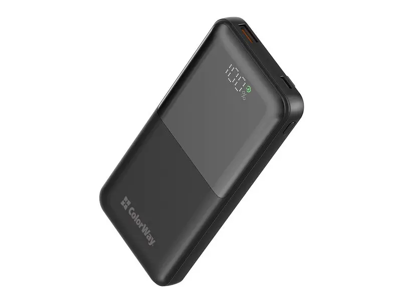 Зовнішній акумулятор (Power Bank) ColorWay 10000mAh Black (CW-PB100LPB3BK-PDD) - фото 2