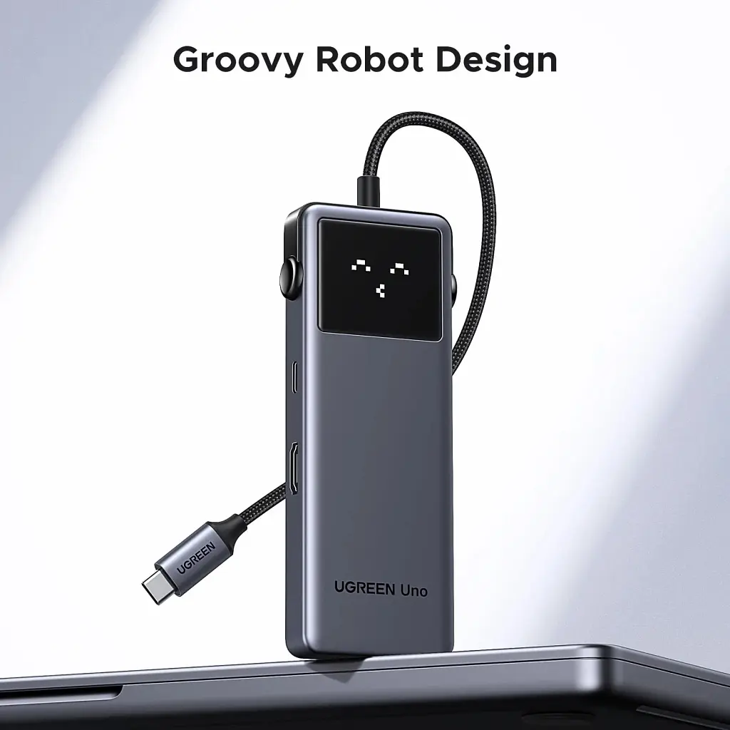 Концентратор Ugreen USB-C to HDMI + 2xUSB 3.2 + 2xUSB-C 3.2 + PD CM888 gray (35998) - фото 4