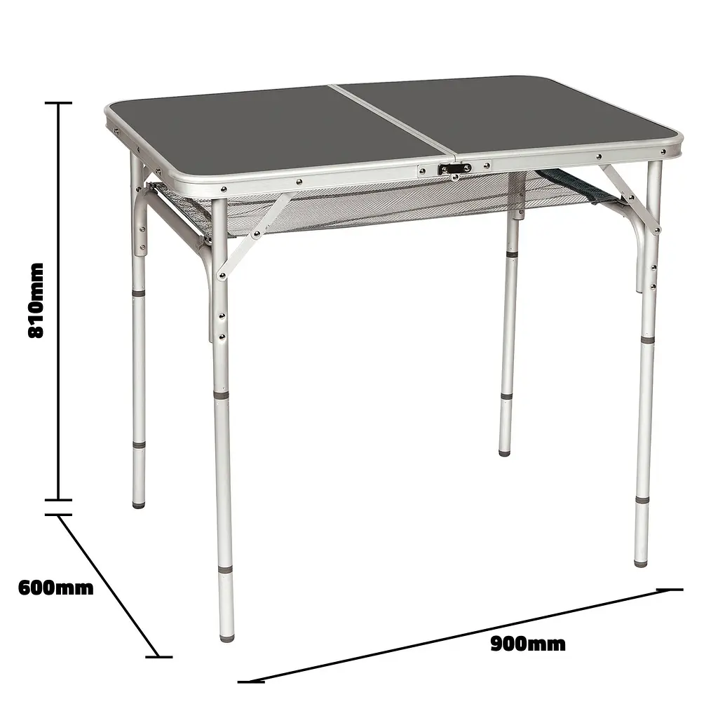 Складной стол Bo-Camp Case Model 90x60 cm Grey (1404393), Серый - фото 7
