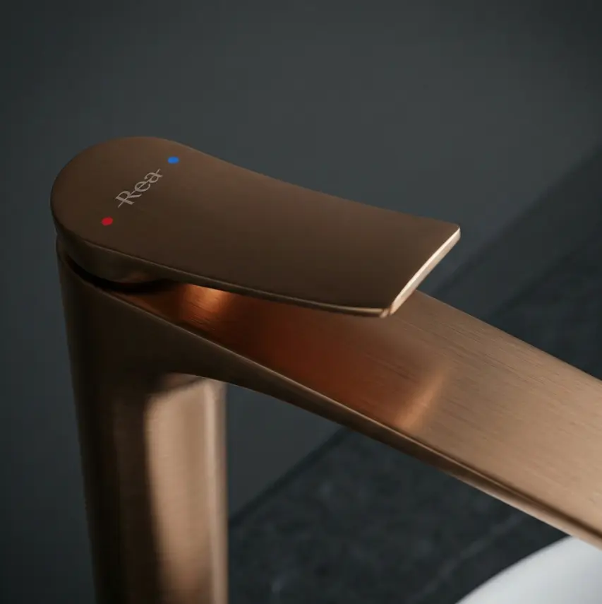 Змішувач для умивальника Rea Vision високий brushed copper REA-B6490 - фото 4