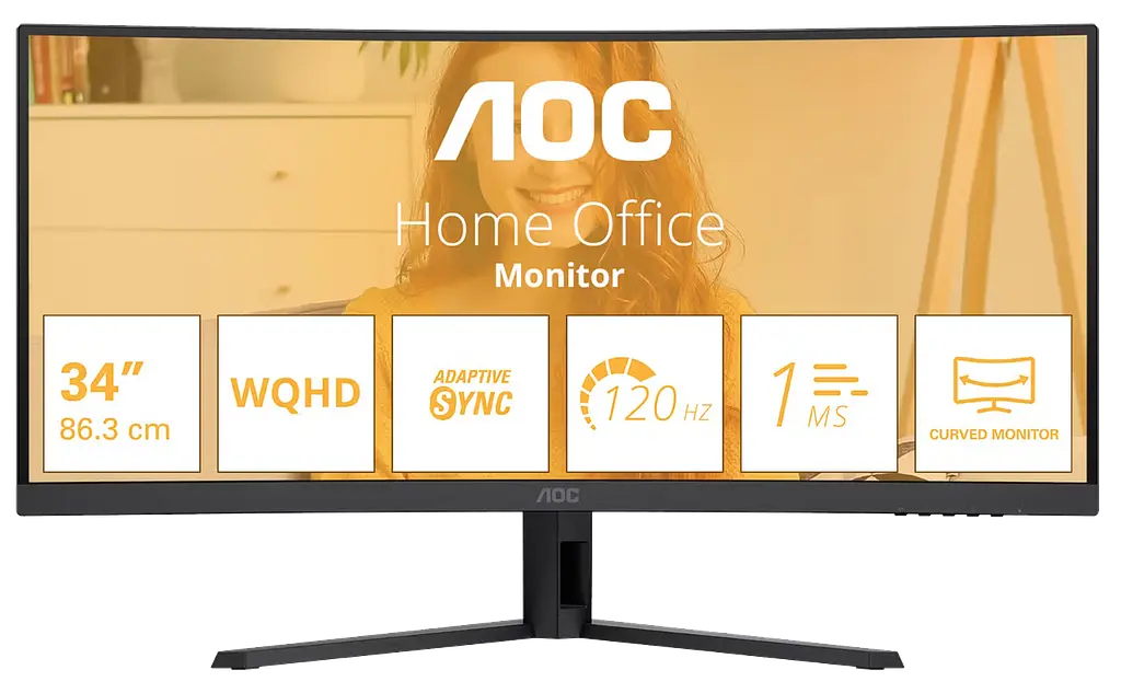 Монiтор 34" CU34B3E Black AOC teh0027393