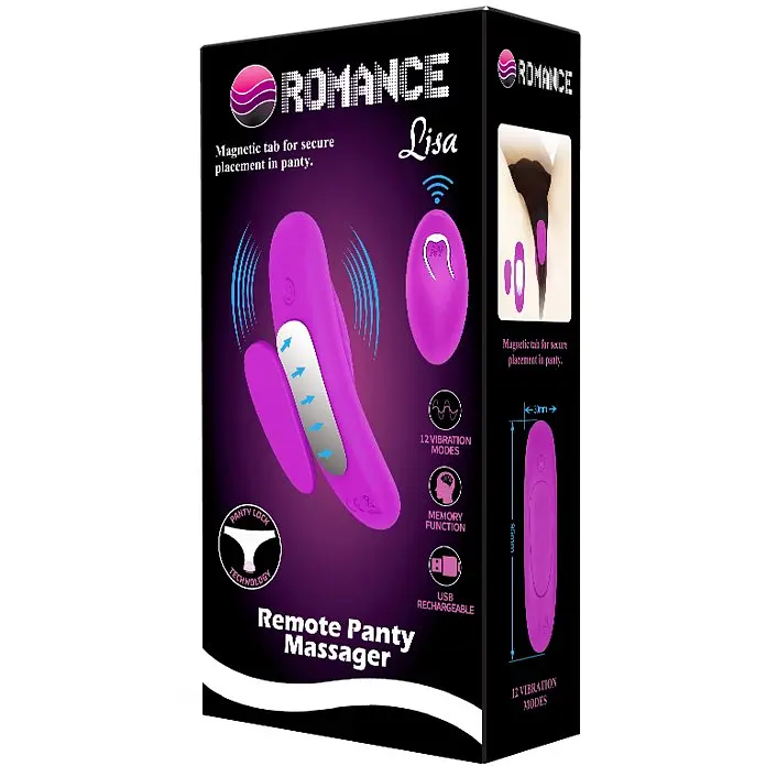 Трусики Baile Ly Romance Lisa Remote Panty Massager Purple Вібровкладка в, 9.5х3 см фіолетовий - фото 9