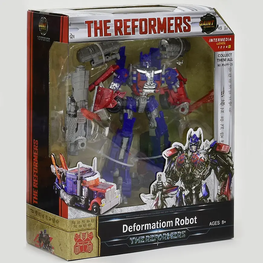 Трансформер Optimus Prime вантажівка та робот, іграшковий автоперетворювач, якісний пластик, 2-в-1 - фото 4