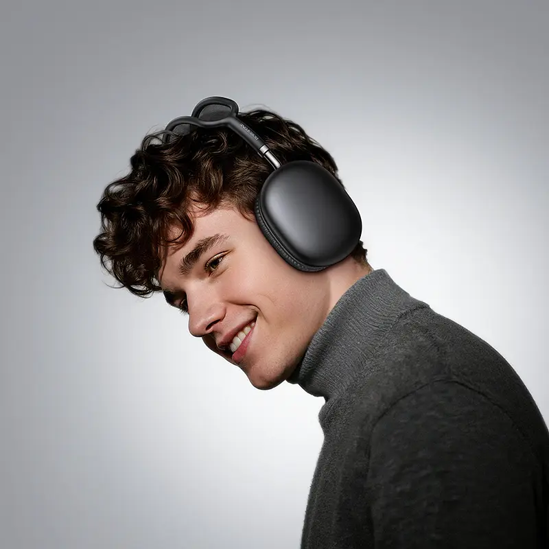 Бездротові накладні навушники BOROFONE BO36 Tone BT headphones Black - фото 4