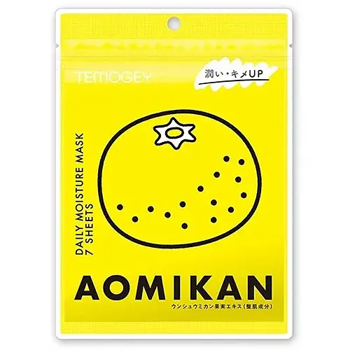 SPC Temogey Aomikan Mask тканинна маска для інтенсивного догляду із японським мандарином, 7 шт